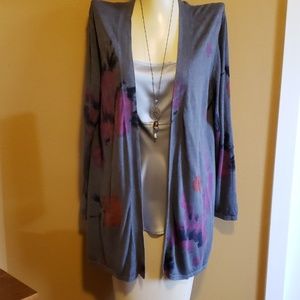 J. Jill long silk/cashmere cardigan